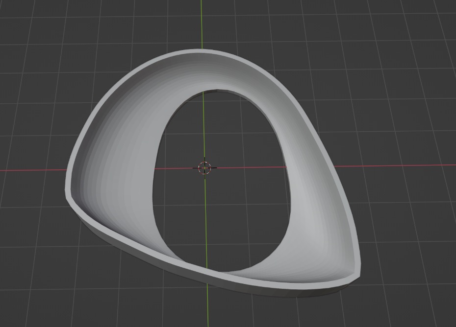 Screenshot eines fertig modellierten 3D-Fursuit-Auges