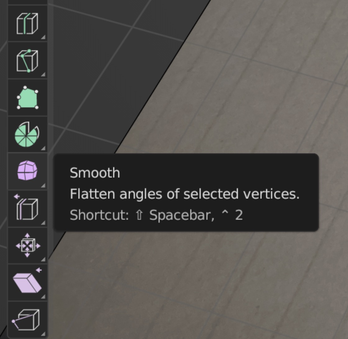 Nahaufnahme des Smooth-Tools