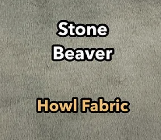 Steinfarbenes Beaver von Howl Fabric