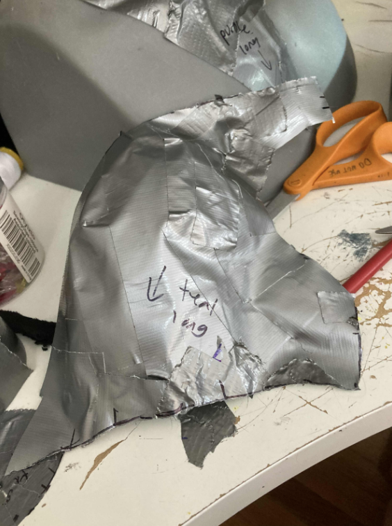 Geteiltes Teil von der Rückseite des Kopfes