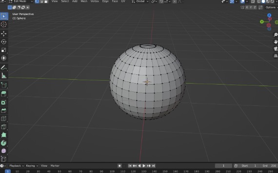 Sphere im Edit Mode